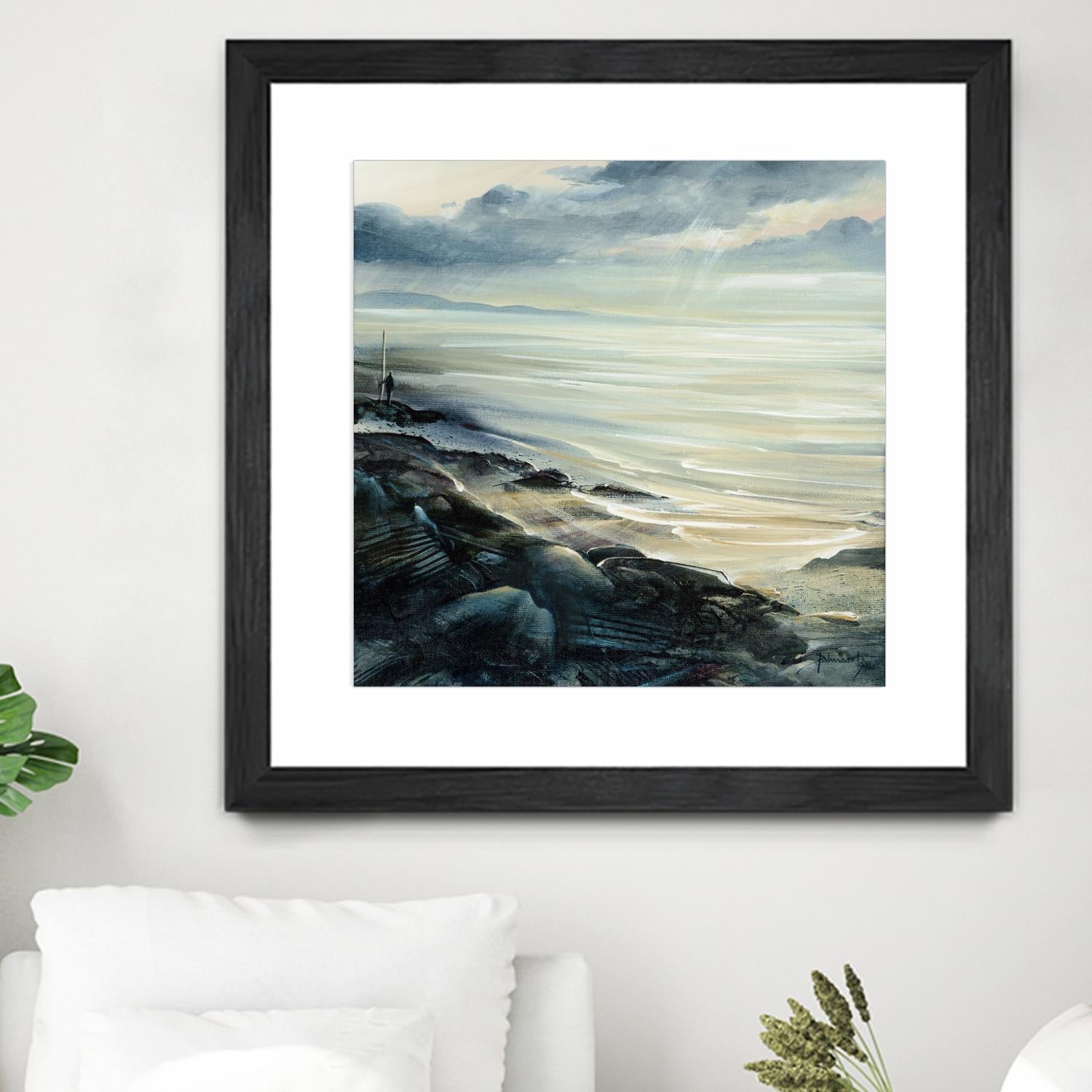 Reflexion by Roland Palmaerts on GIANT ART - grey sea scene