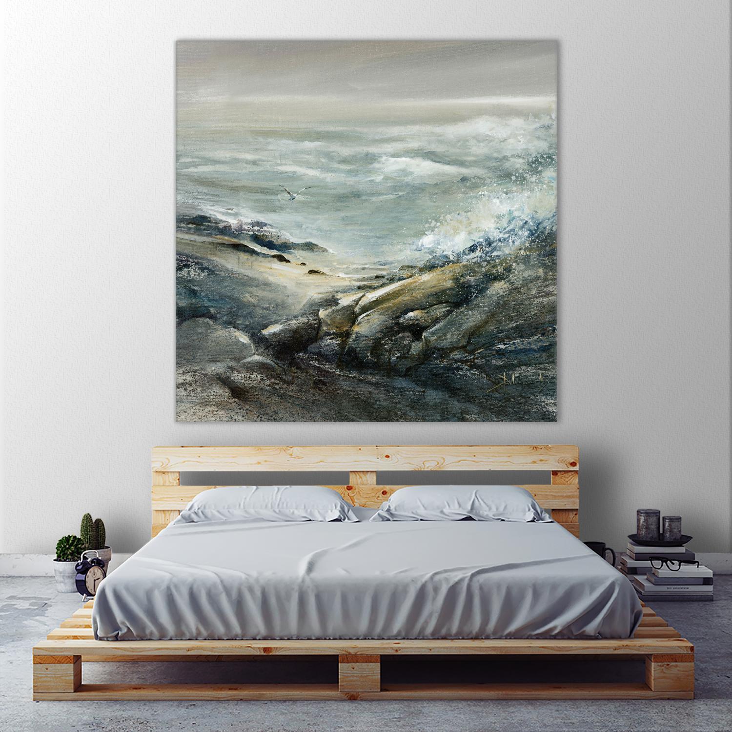 Seul by Roland Palmaerts on GIANT ART - grey sea scene