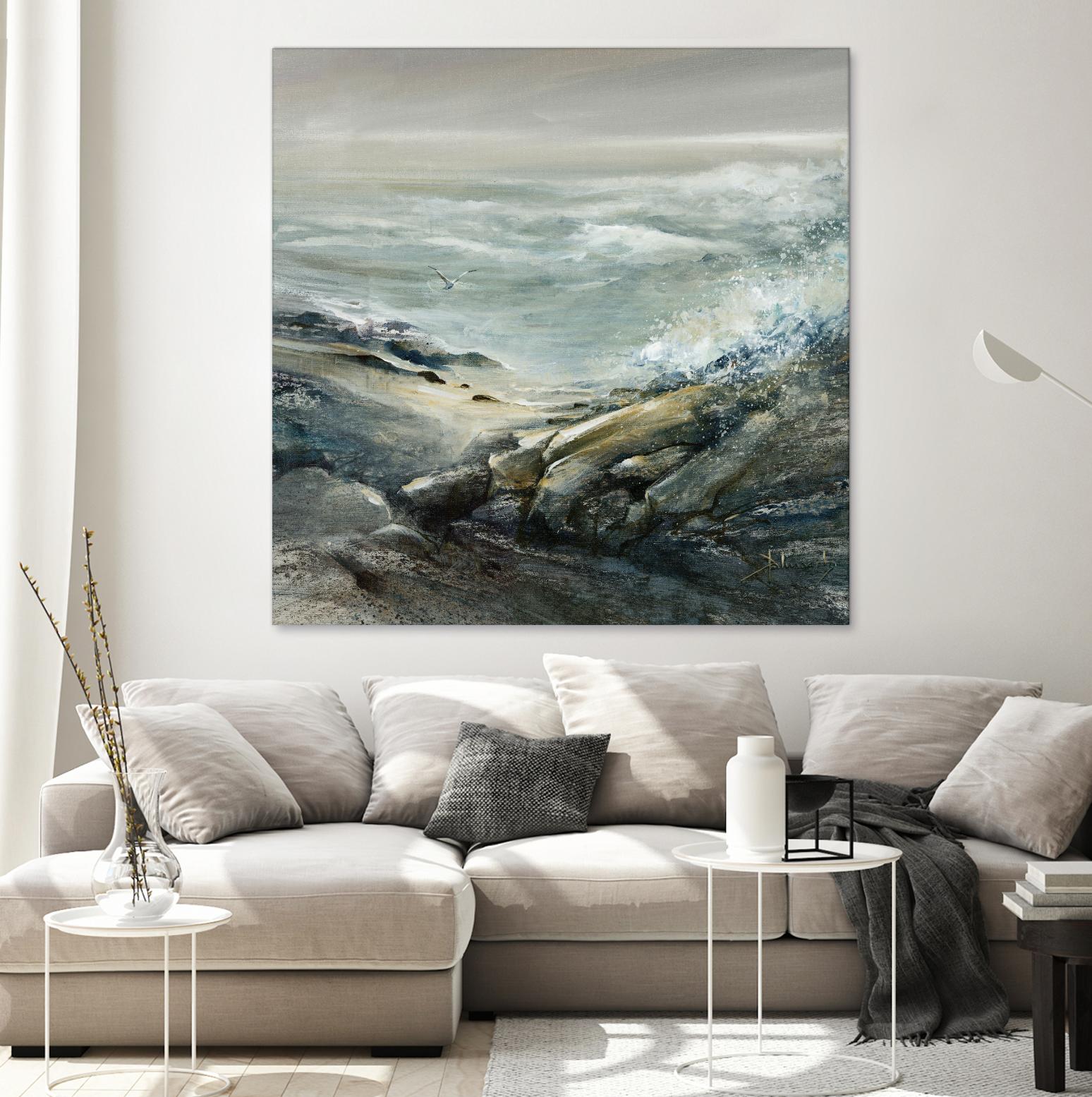 Seul by Roland Palmaerts on GIANT ART - grey sea scene