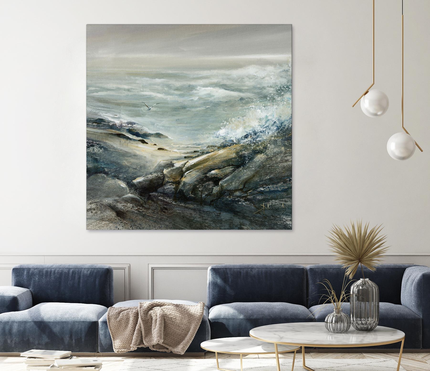 Seul by Roland Palmaerts on GIANT ART - grey sea scene