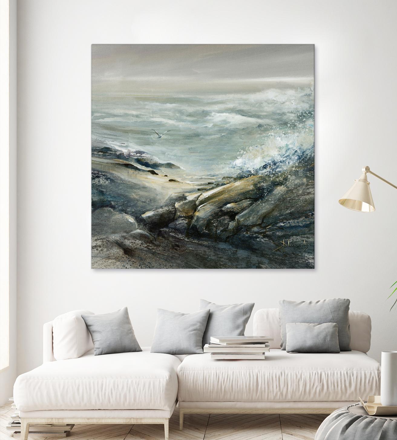 Seul by Roland Palmaerts on GIANT ART - grey sea scene