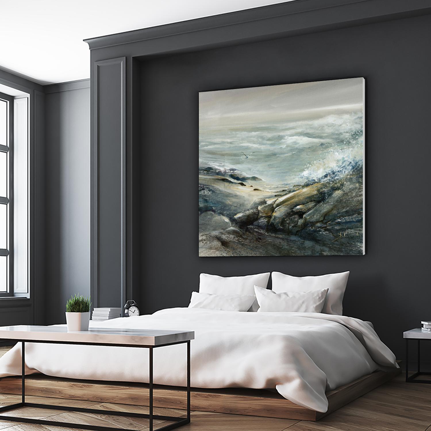 Seul by Roland Palmaerts on GIANT ART - grey sea scene