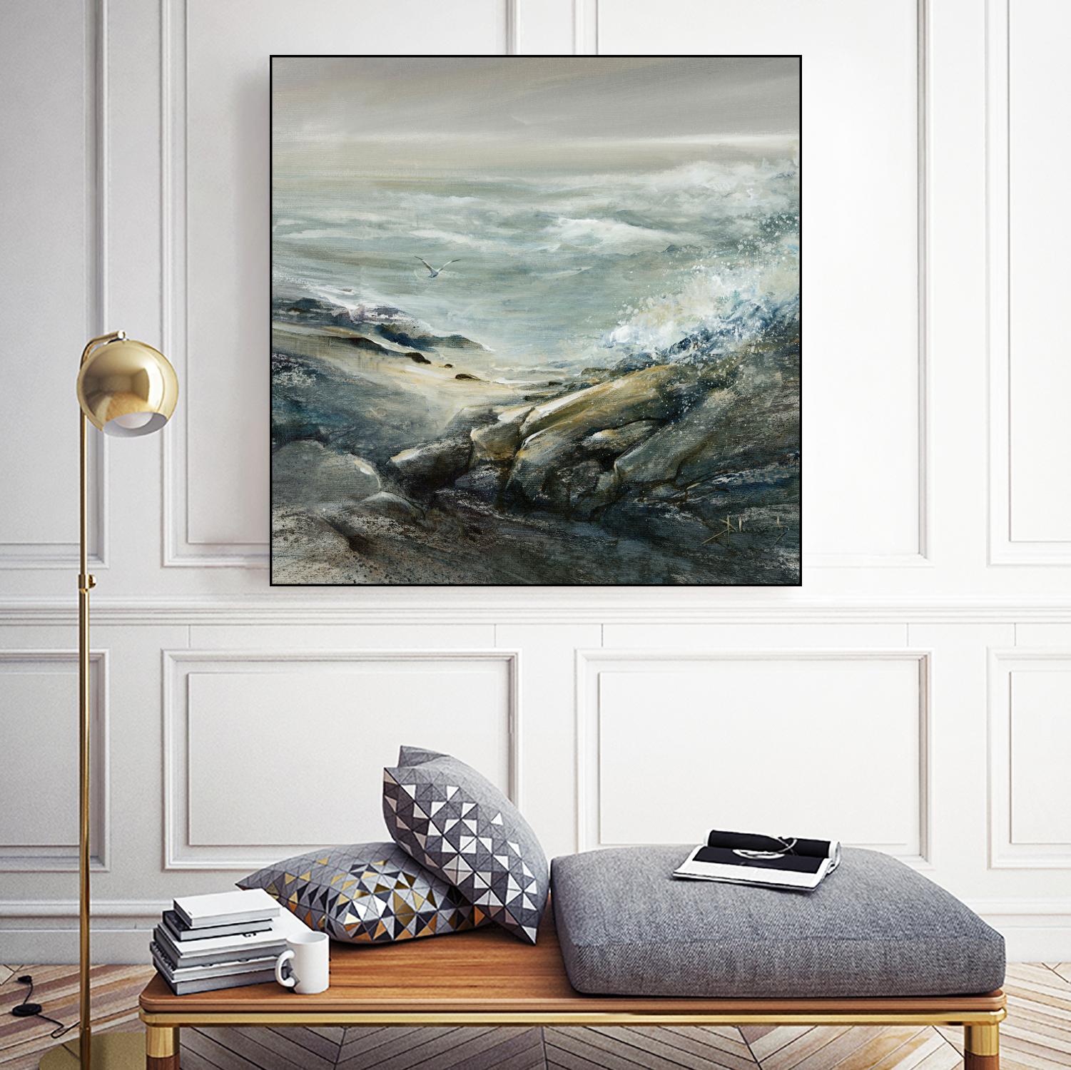 Seul by Roland Palmaerts on GIANT ART - grey sea scene