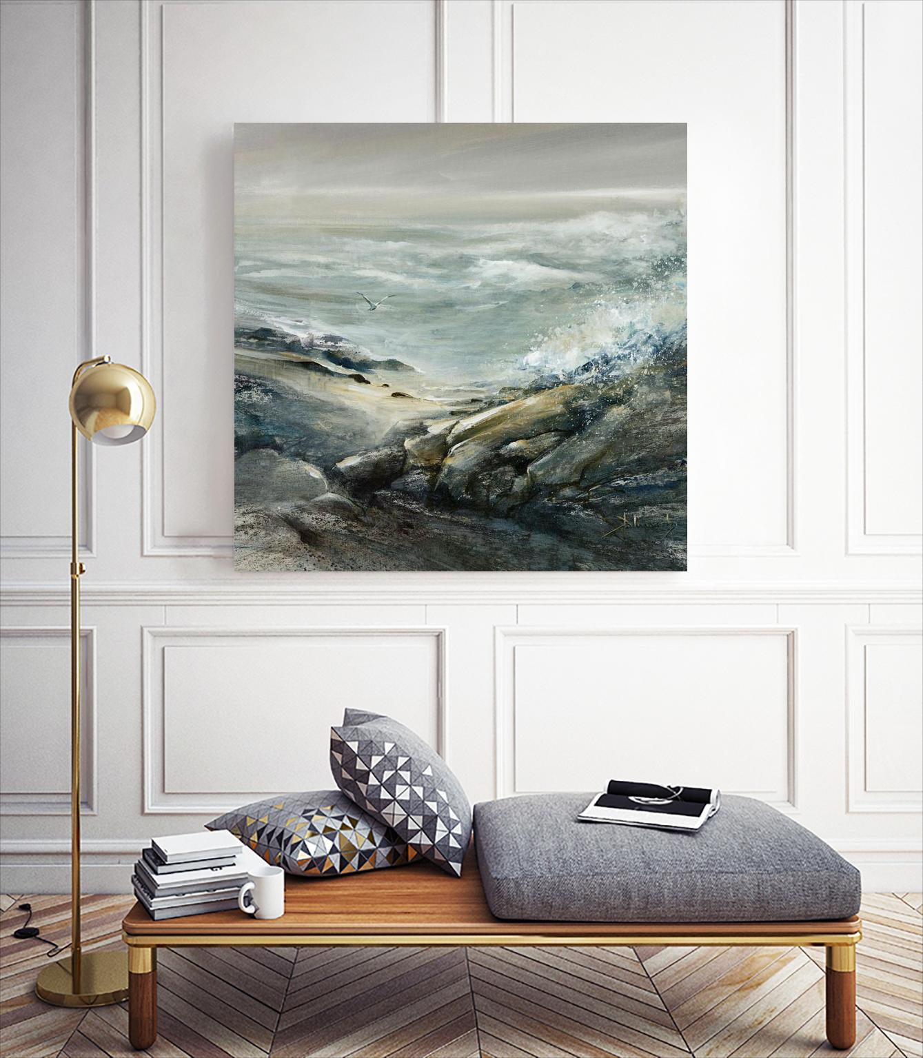 Seul by Roland Palmaerts on GIANT ART - blue sea scene québécois