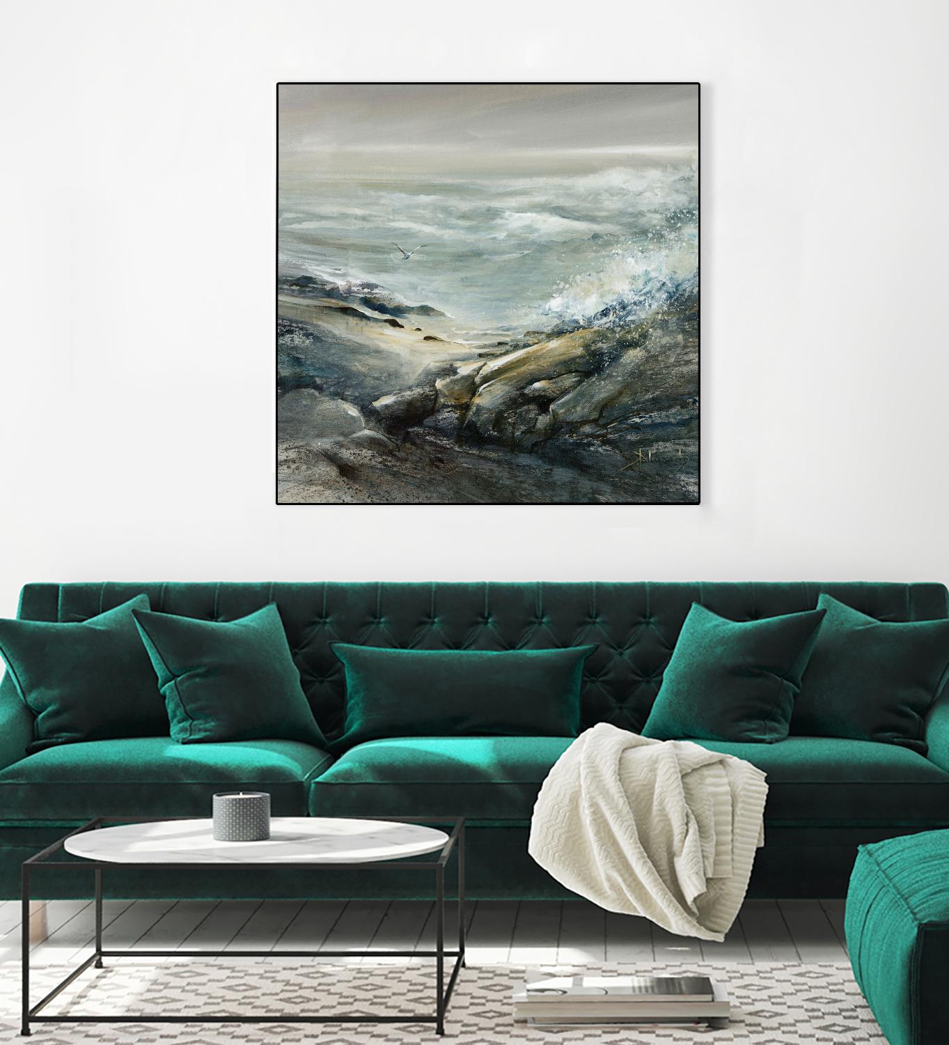 Seul by Roland Palmaerts on GIANT ART - grey sea scene