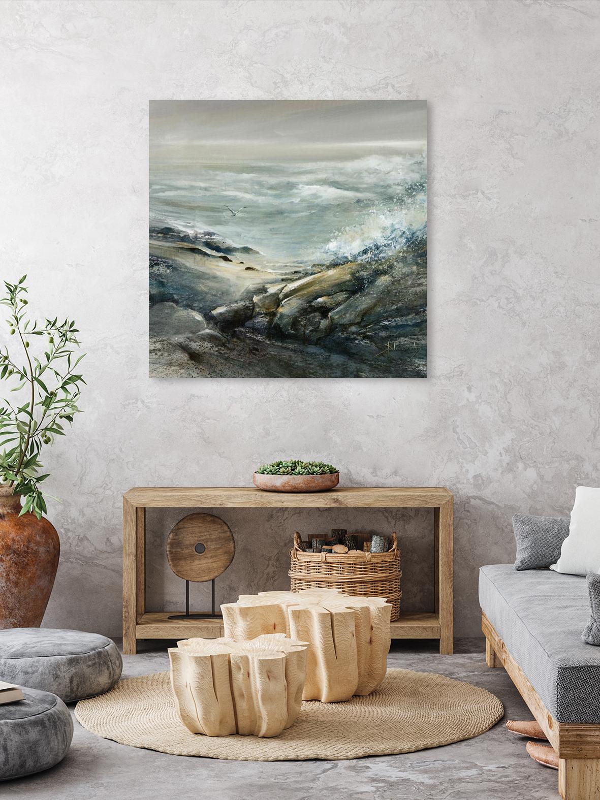 Seul by Roland Palmaerts on GIANT ART - blue sea scene québécois