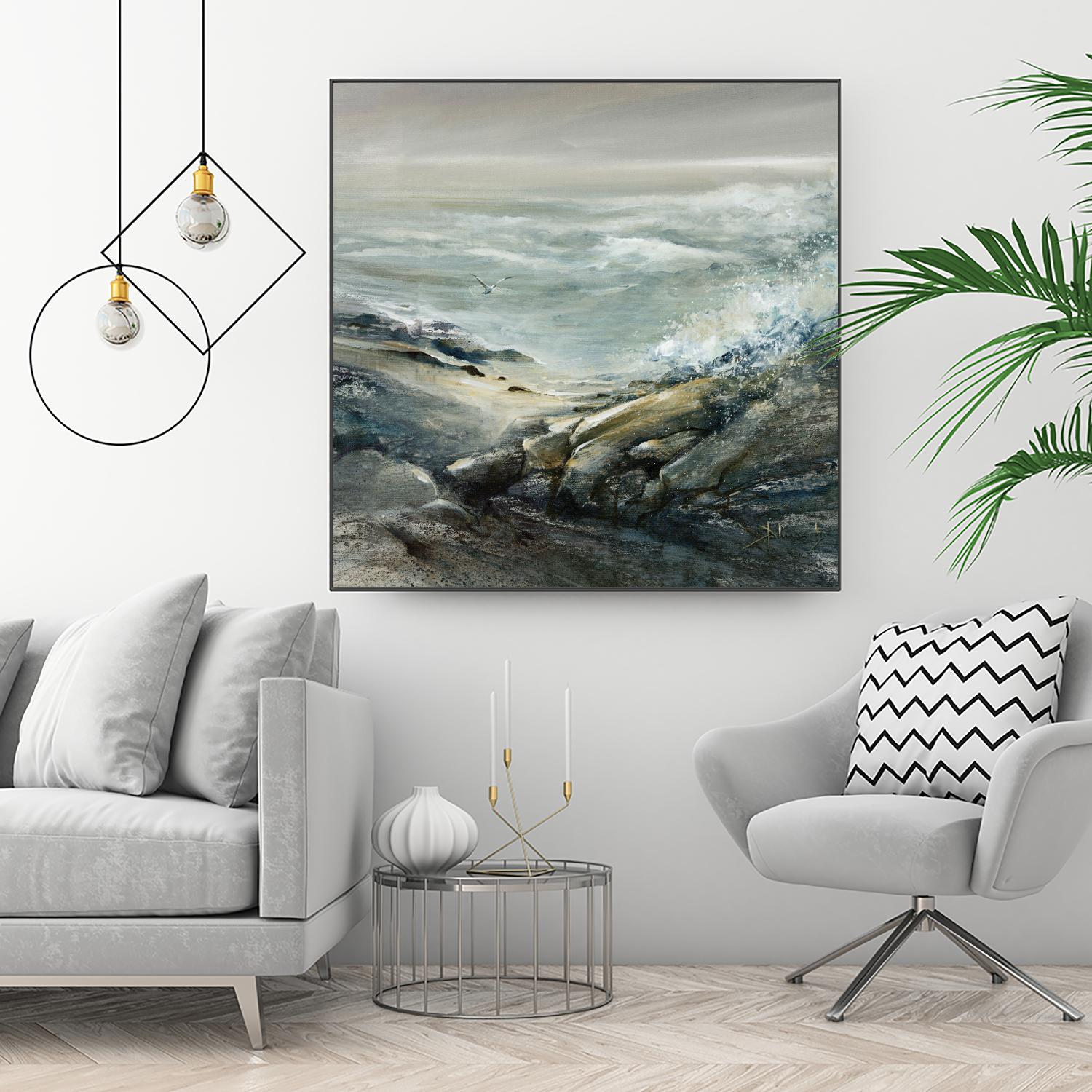 Seul by Roland Palmaerts on GIANT ART - grey sea scene