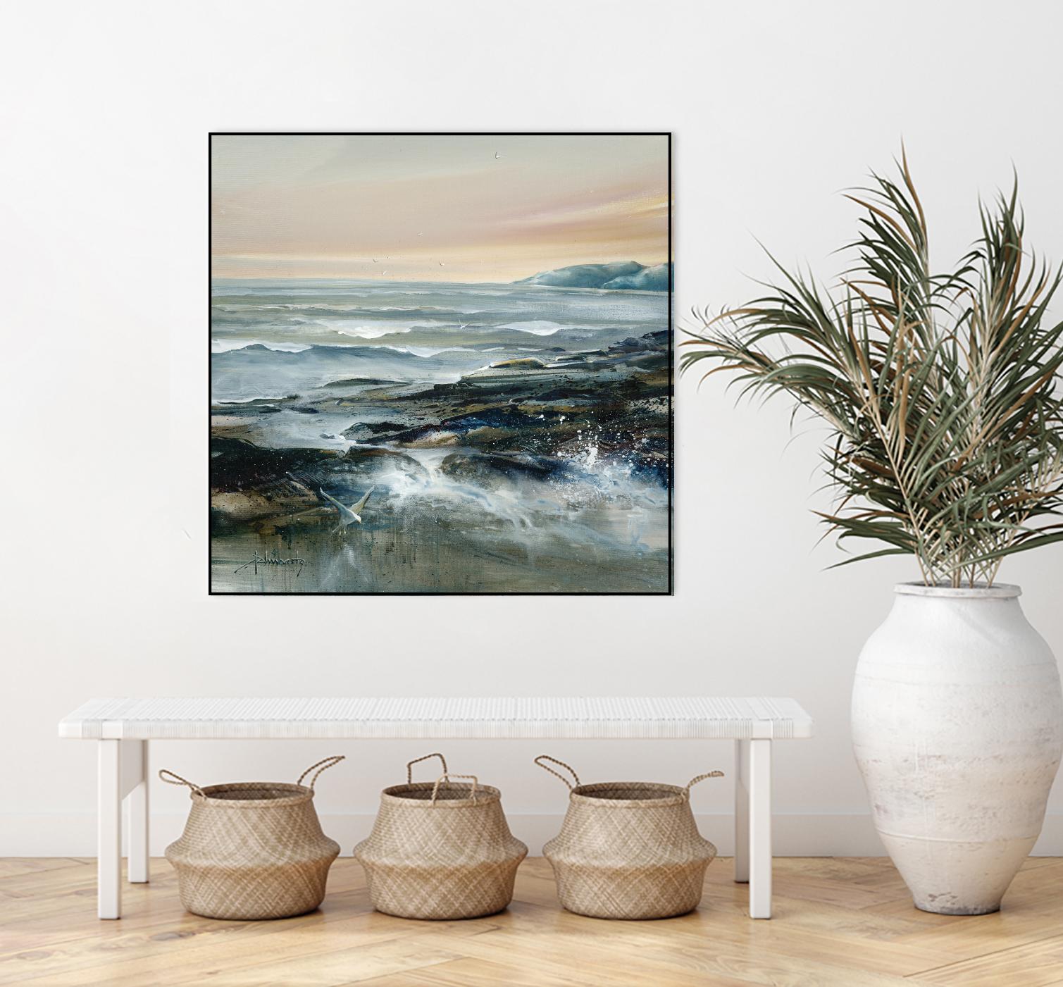 Flaux Flottant by Roland Palmaerts on GIANT ART - grey sea scene