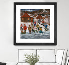 Sur le lac gelé by Nicole Laporte on GIANT ART - red winter scenes