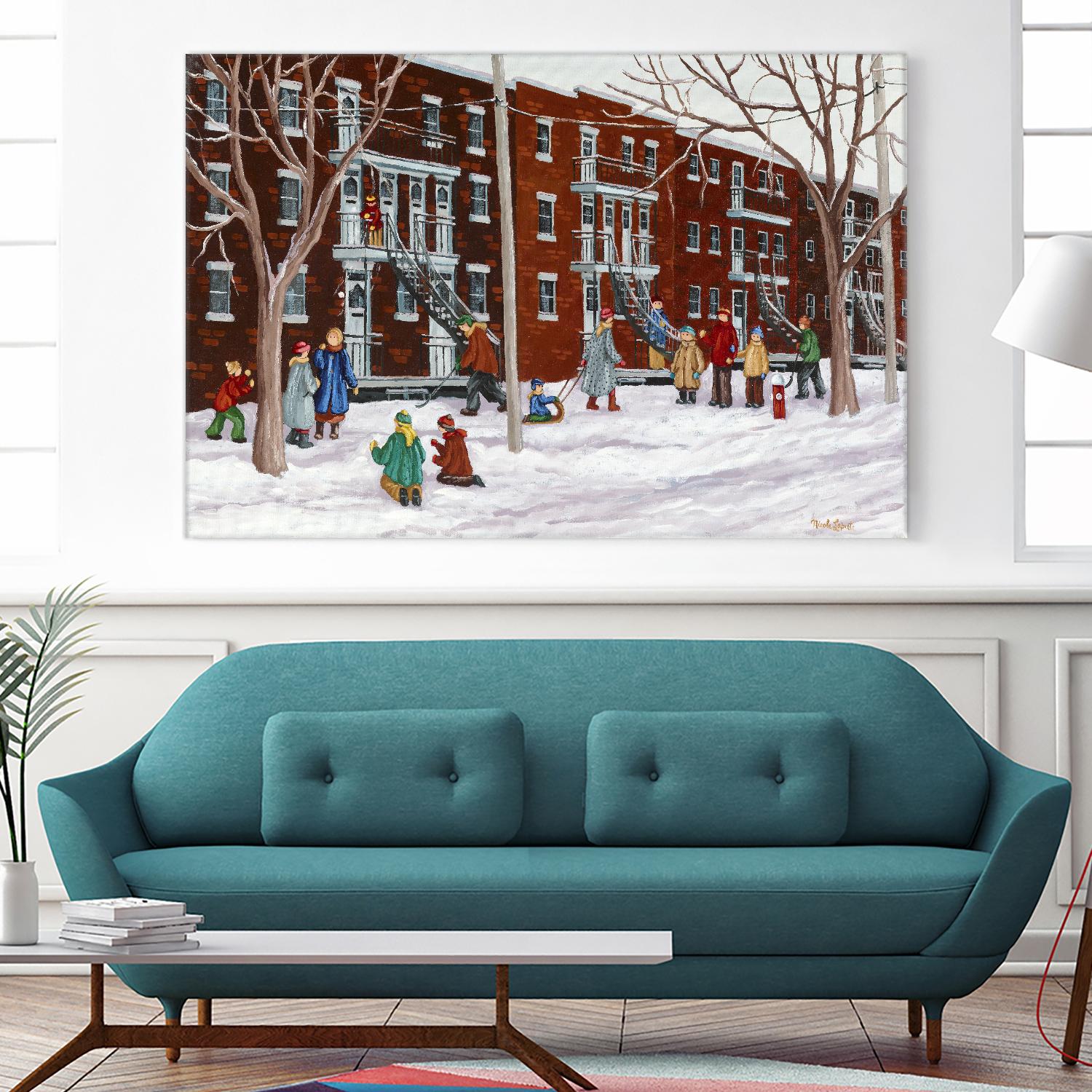 Il parait que l'hiver sera long by Nicole Laporte on GIANT ART - brown winter scenes