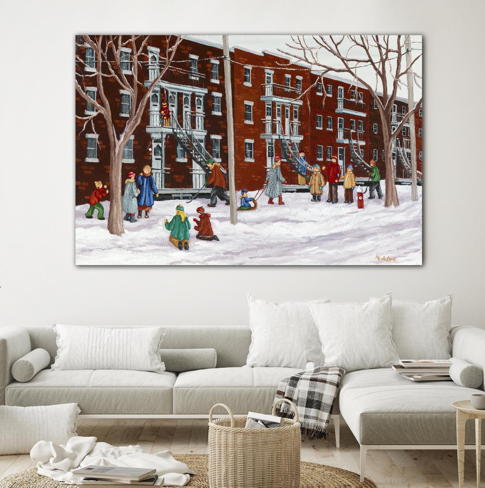 Il parait que l'hiver sera long by Nicole Laporte on GIANT ART - brown winter scenes