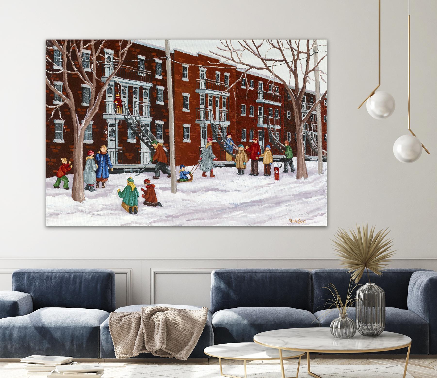 Il parait que l'hiver sera long by Nicole Laporte on GIANT ART - brown winter scenes