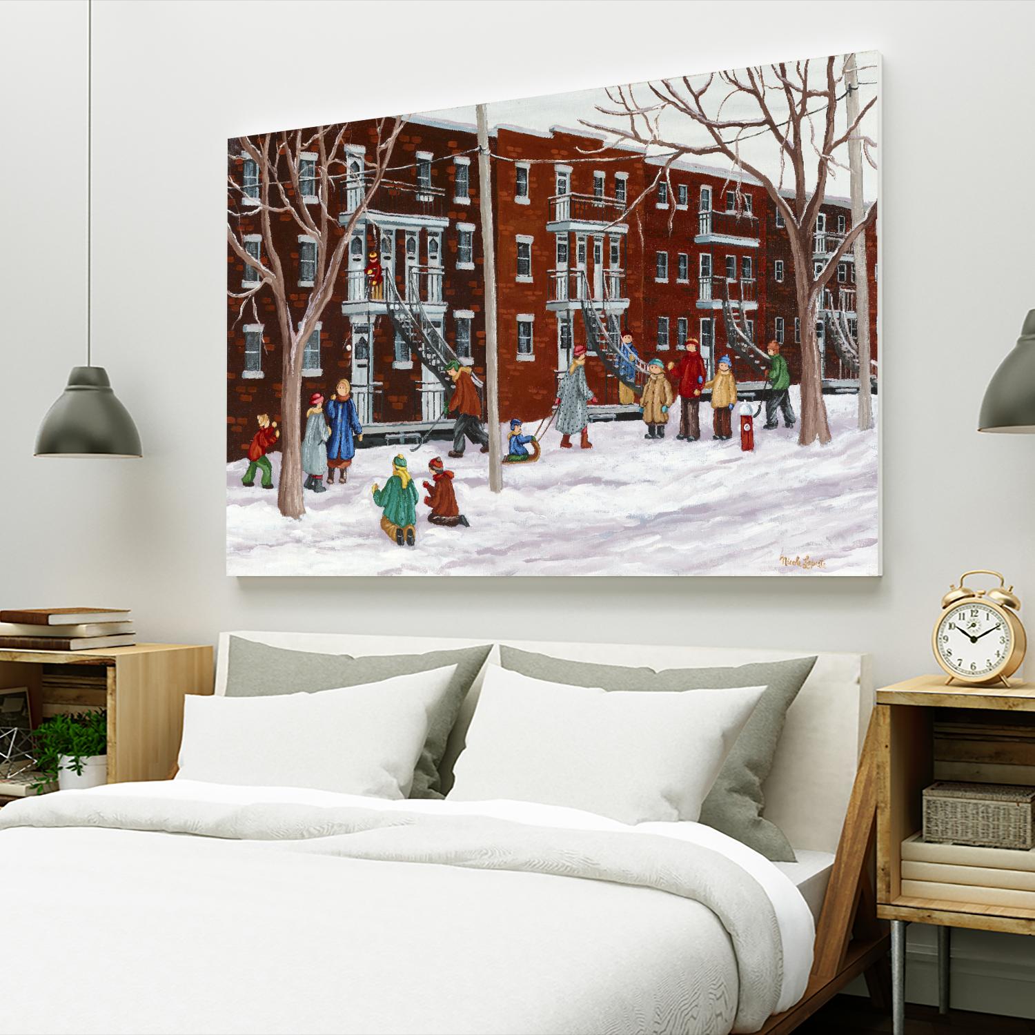 Il parait que l'hiver sera long by Nicole Laporte on GIANT ART - brown winter scenes