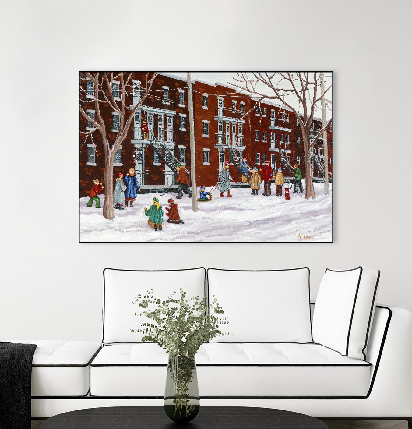 Il parait que l'hiver sera long by Nicole Laporte on GIANT ART - brown winter scenes
