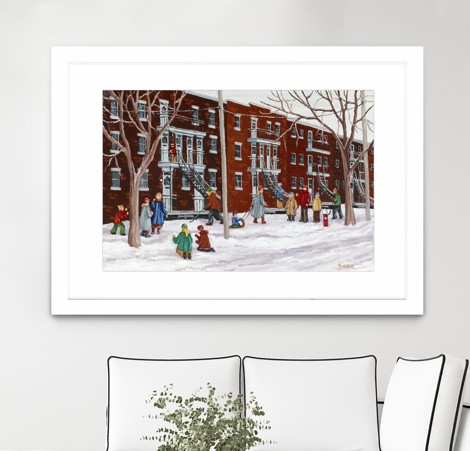 Il parait que l'hiver sera long by Nicole Laporte on GIANT ART - brown winter scenes