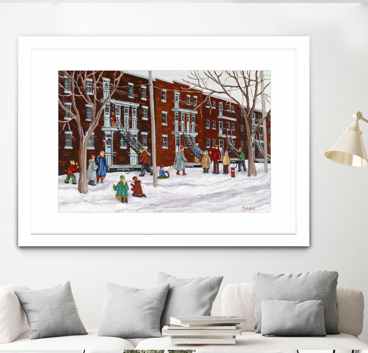 Il parait que l'hiver sera long by Nicole Laporte on GIANT ART - brown winter scenes