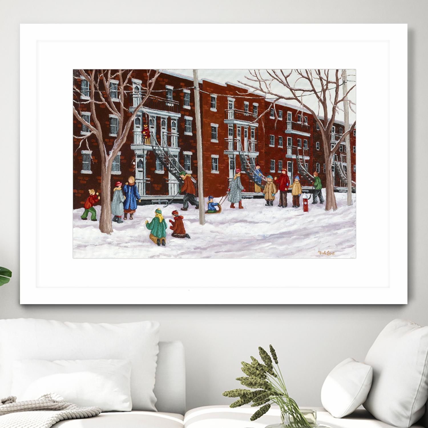 Il parait que l'hiver sera long by Nicole Laporte on GIANT ART - brown winter scenes