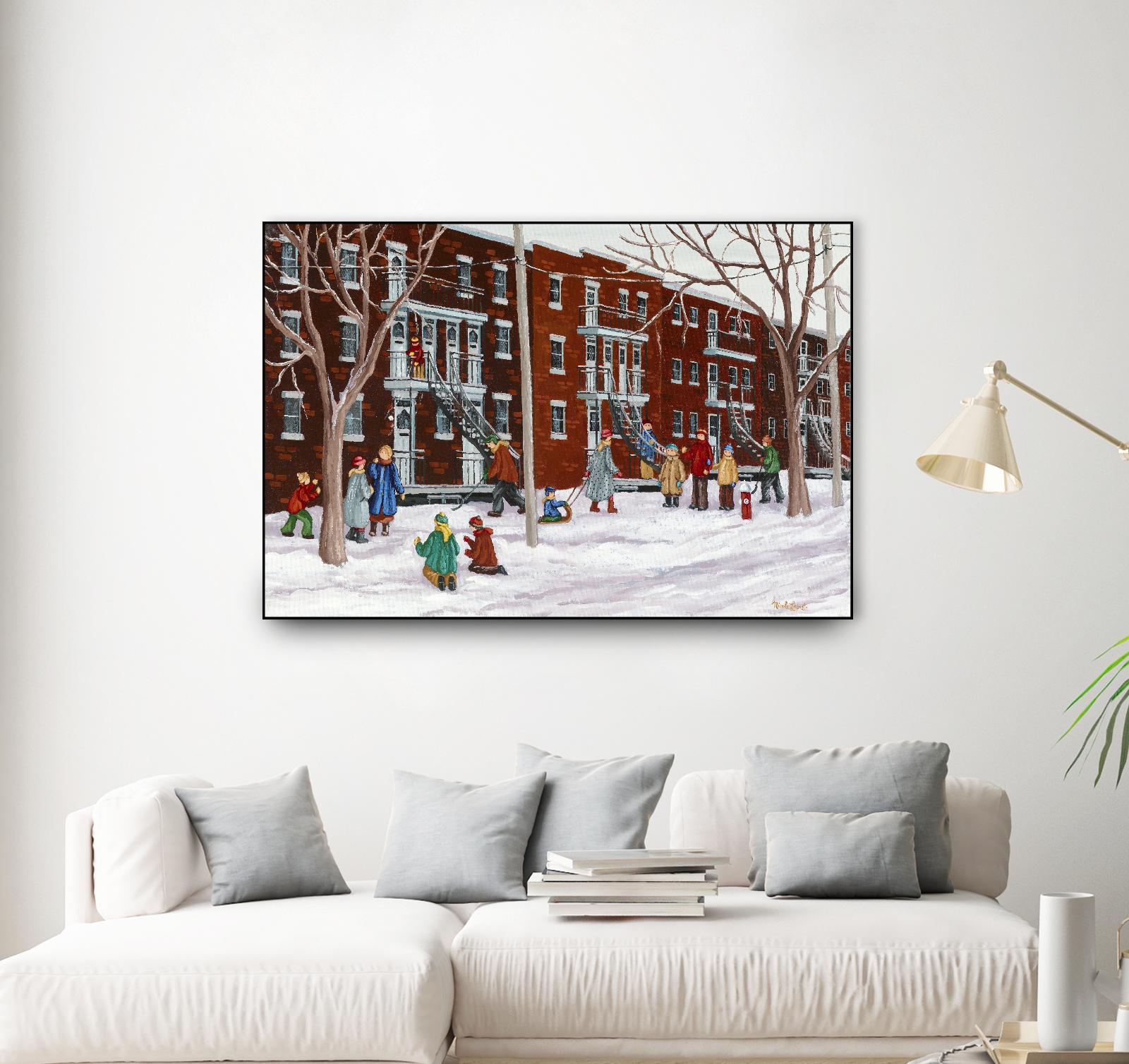 Il parait que l'hiver sera long by Nicole Laporte on GIANT ART - brown winter scenes