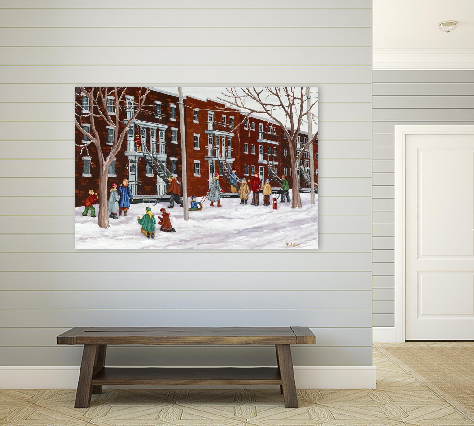 Il parait que l'hiver sera long by Nicole Laporte on GIANT ART - brown winter scenes