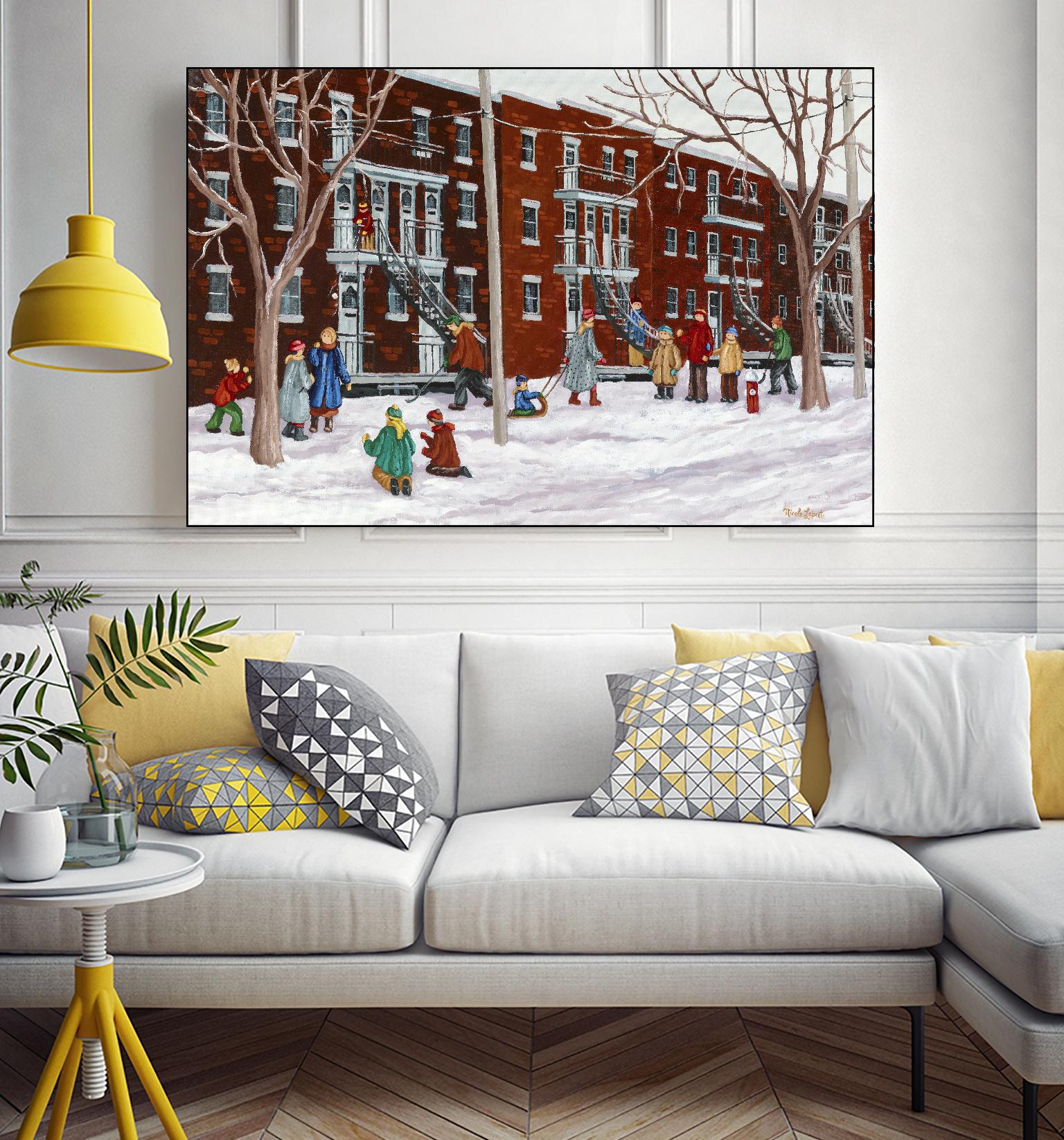 Il parait que l'hiver sera long by Nicole Laporte on GIANT ART - brown winter scenes