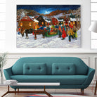On prend un taxi by Nicole Laporte on GIANT ART - brown winter scenes