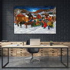 On prend un taxi by Nicole Laporte on GIANT ART - brown winter scenes