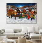 On prend un taxi by Nicole Laporte on GIANT ART - brown winter scenes