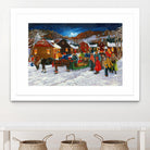 On prend un taxi by Nicole Laporte on GIANT ART - brown winter scenes