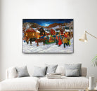 On prend un taxi by Nicole Laporte on GIANT ART - brown winter scenes