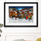 On prend un taxi by Nicole Laporte on GIANT ART - brown winter scenes