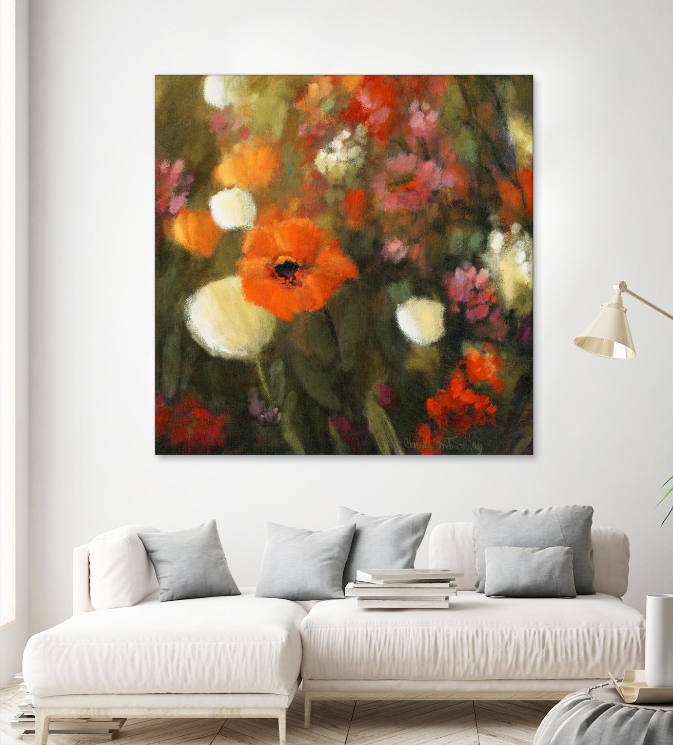 Prairie fleurie by Claude Tremblay on GIANT ART - green floral