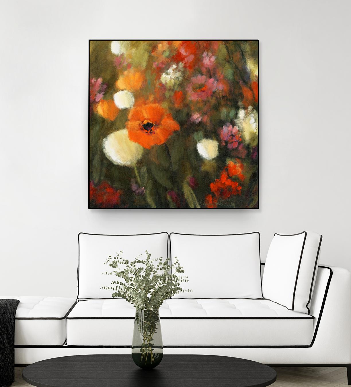 Prairie fleurie by Claude Tremblay on GIANT ART - green floral