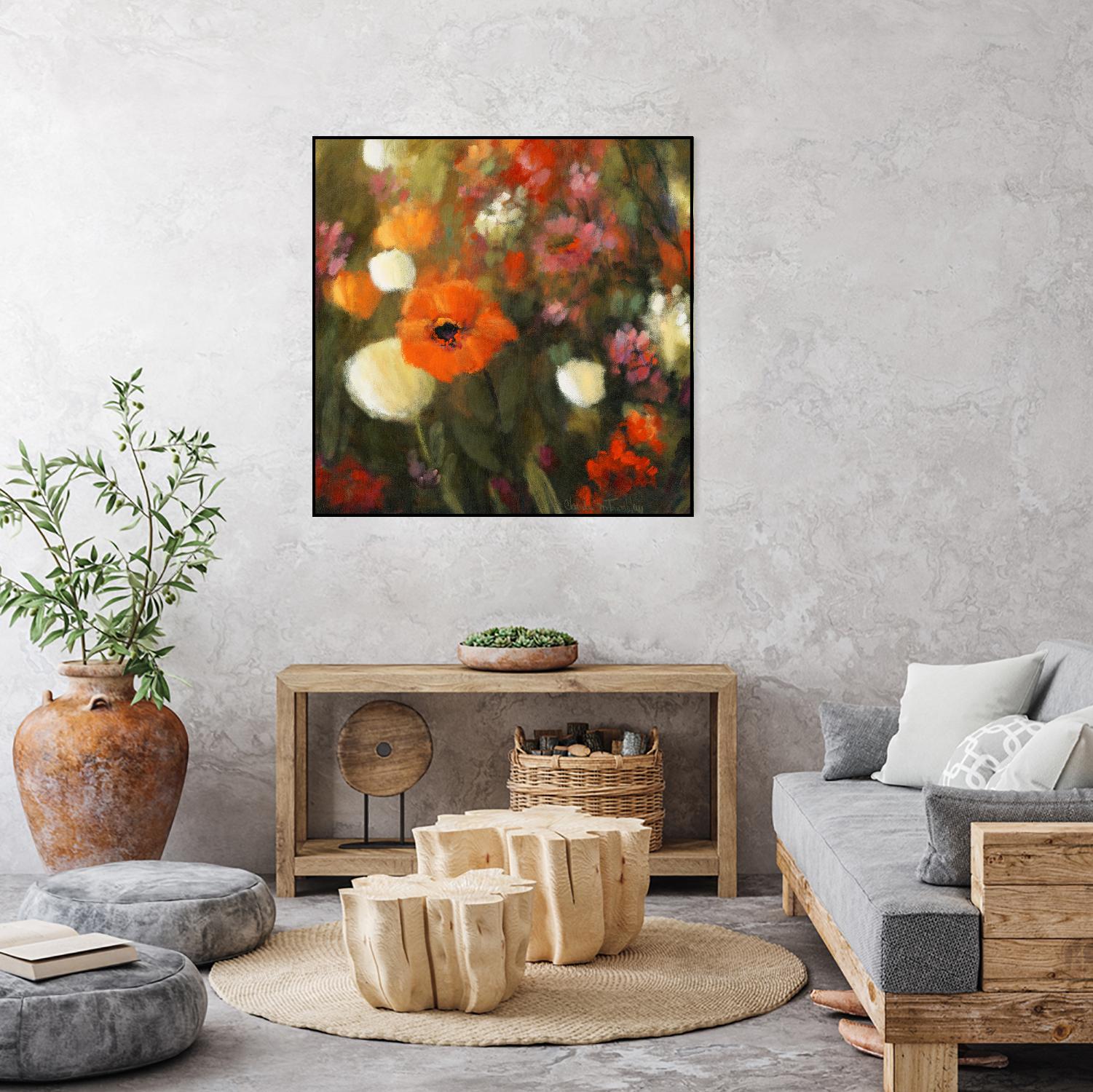 Prairie fleurie by Claude Tremblay on GIANT ART - green floral