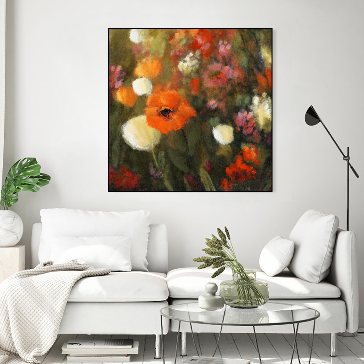 Prairie fleurie by Claude Tremblay on GIANT ART - green floral