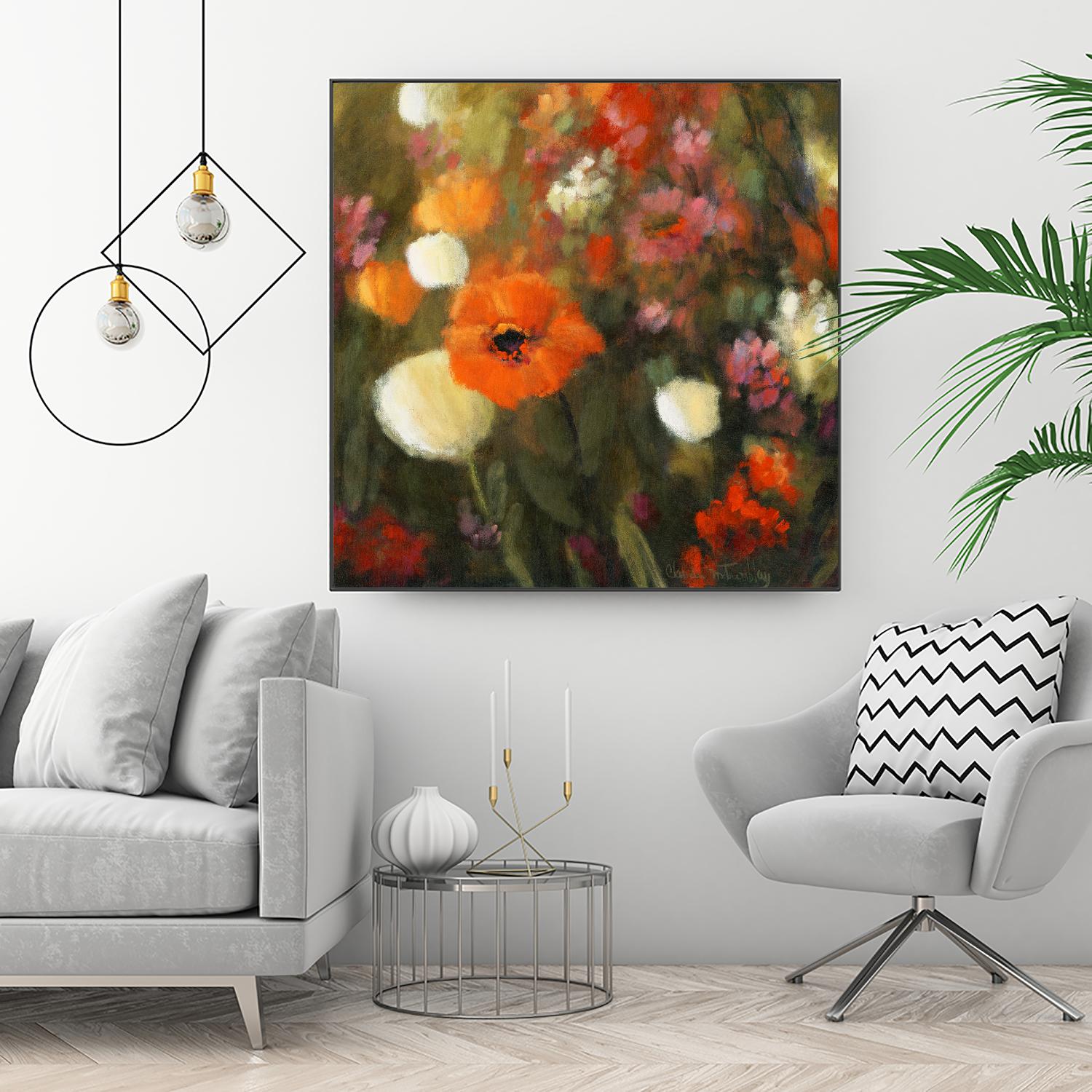 Prairie fleurie by Claude Tremblay on GIANT ART - green floral