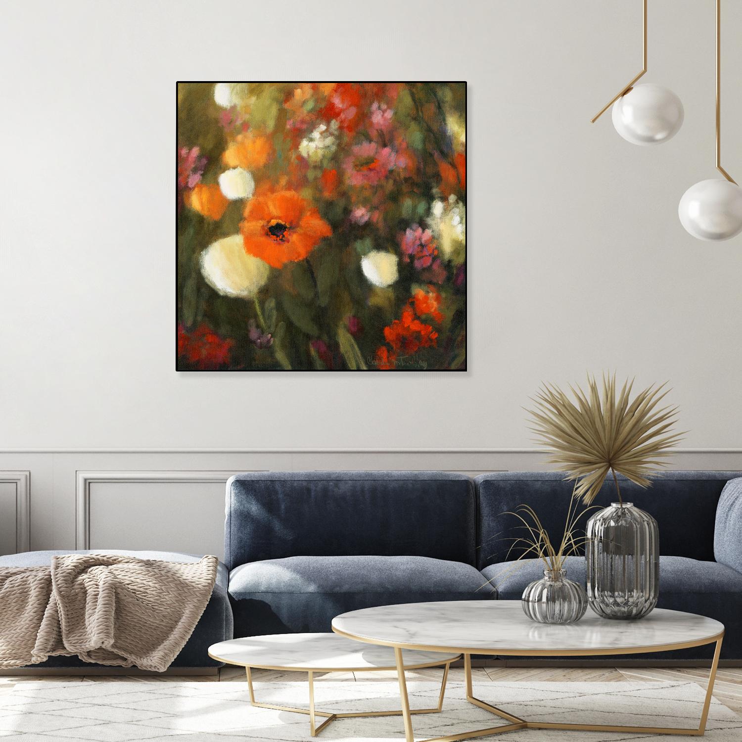 Prairie fleurie by Claude Tremblay on GIANT ART - green floral