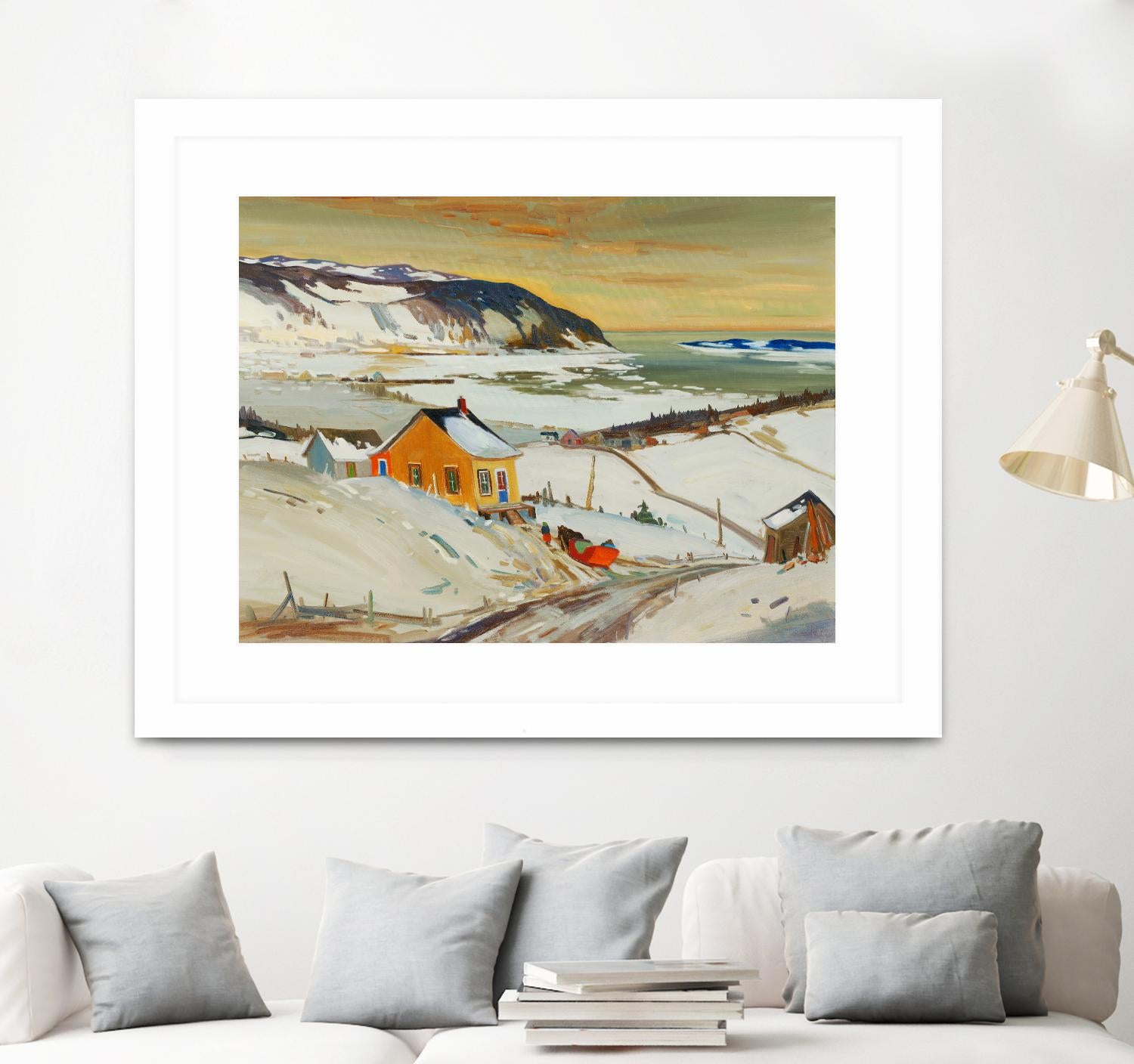 Baies St Paul I by Louis Tremblay on GIANT ART - blue landscape artistes du québec