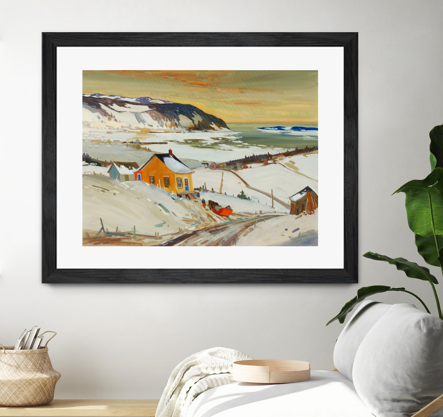 Baies St Paul I by Louis Tremblay on GIANT ART - blue landscape artistes du québec