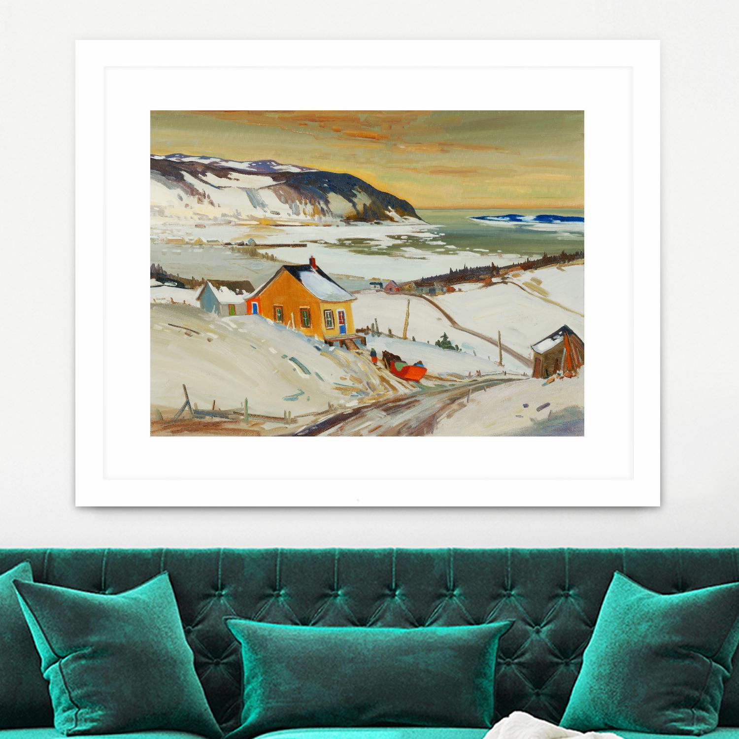 Baies St Paul I by Louis Tremblay on GIANT ART - blue landscape artistes du québec