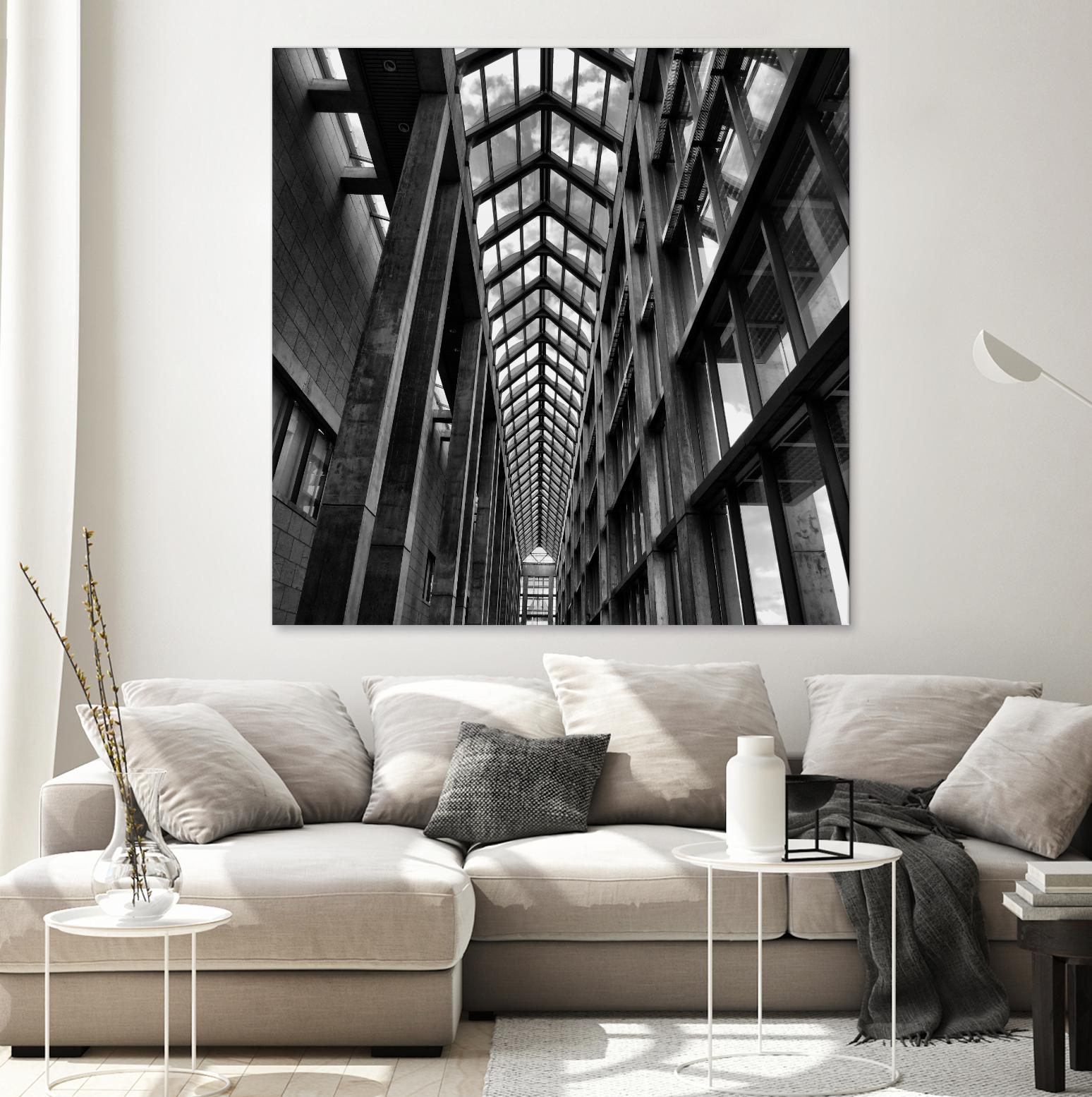 Rban Line V by Jean-François Dupuis on GIANT ART - black city scene