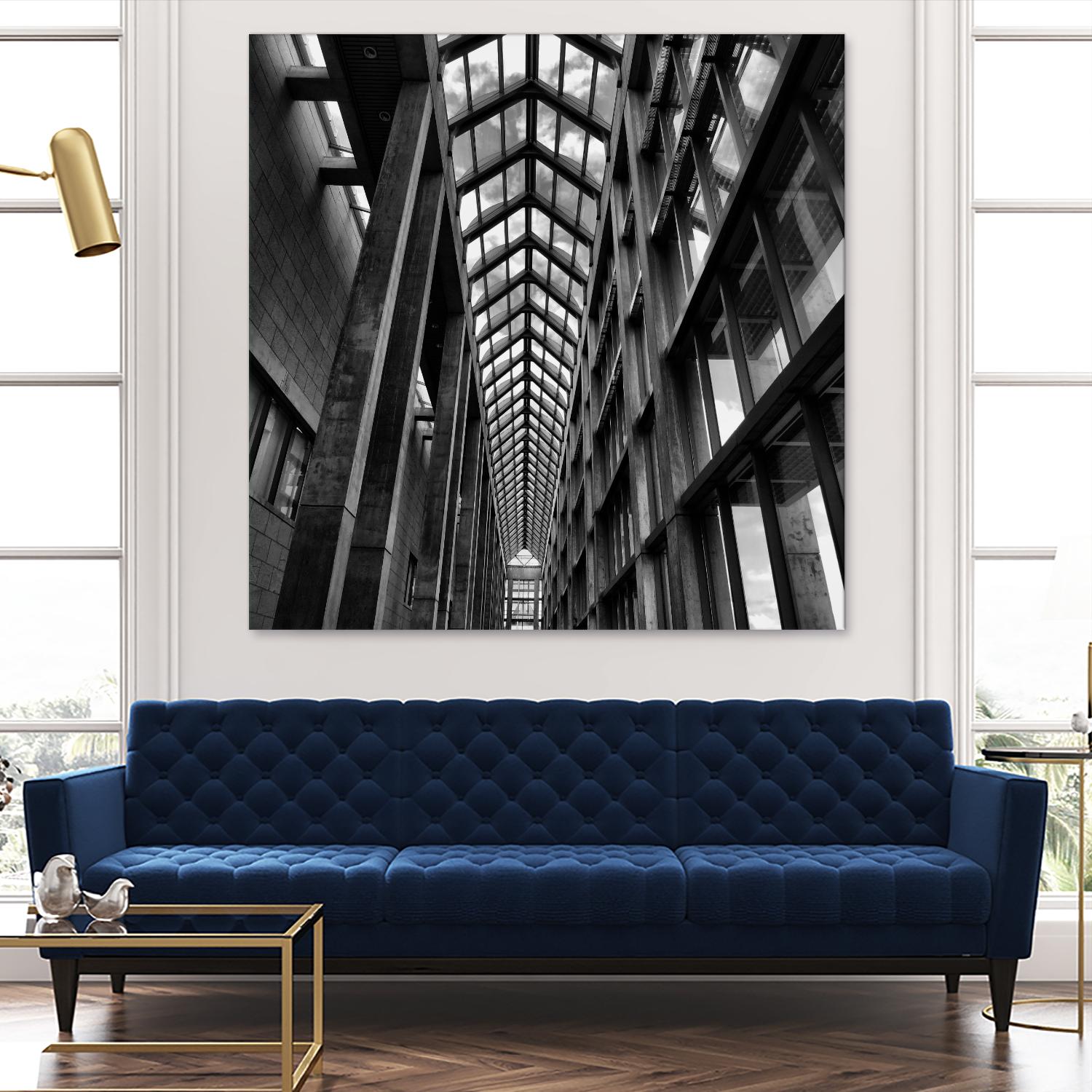 Rban Line V by Jean-François Dupuis on GIANT ART - black city scene