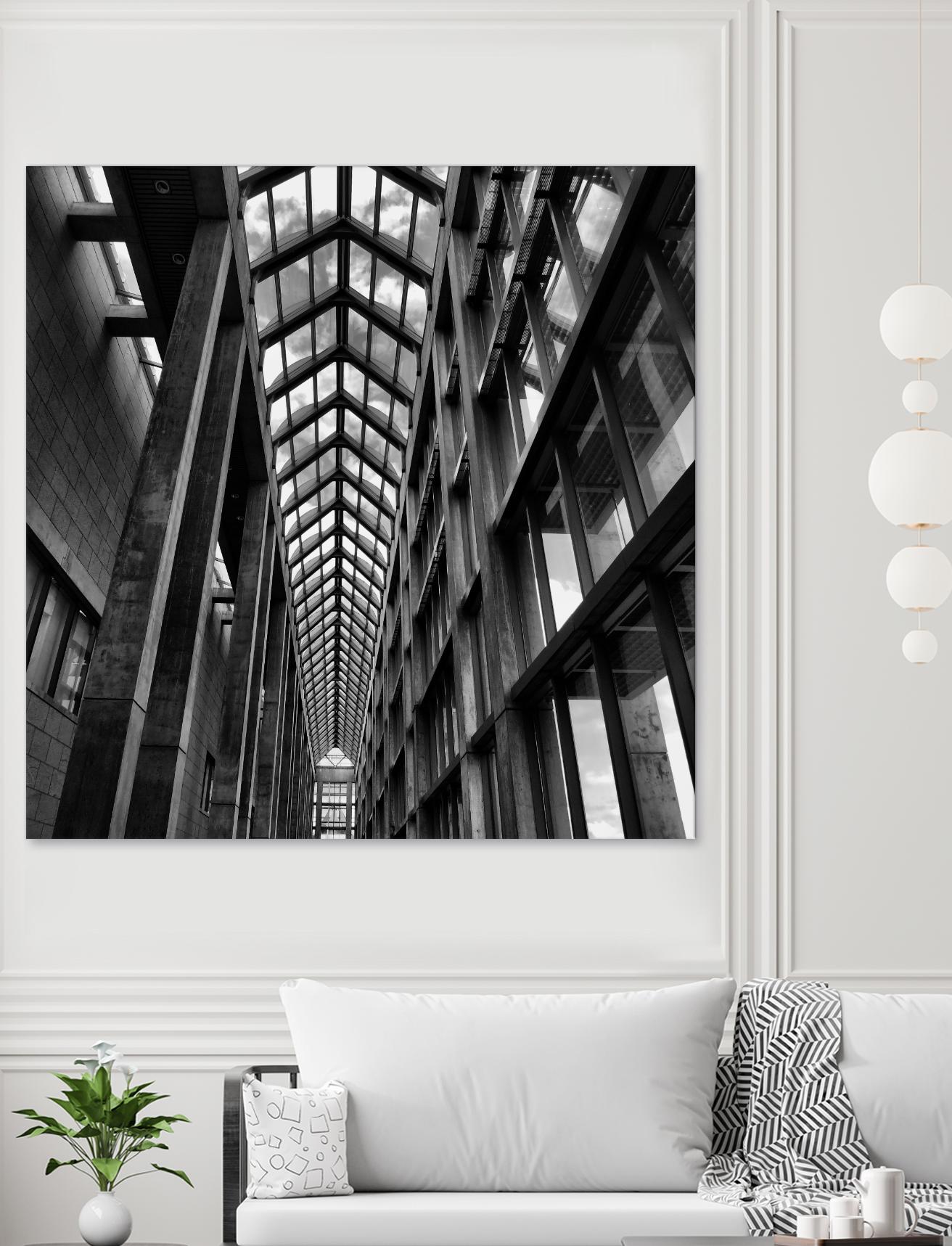 Rban Line V by Jean-François Dupuis on GIANT ART - black city scene