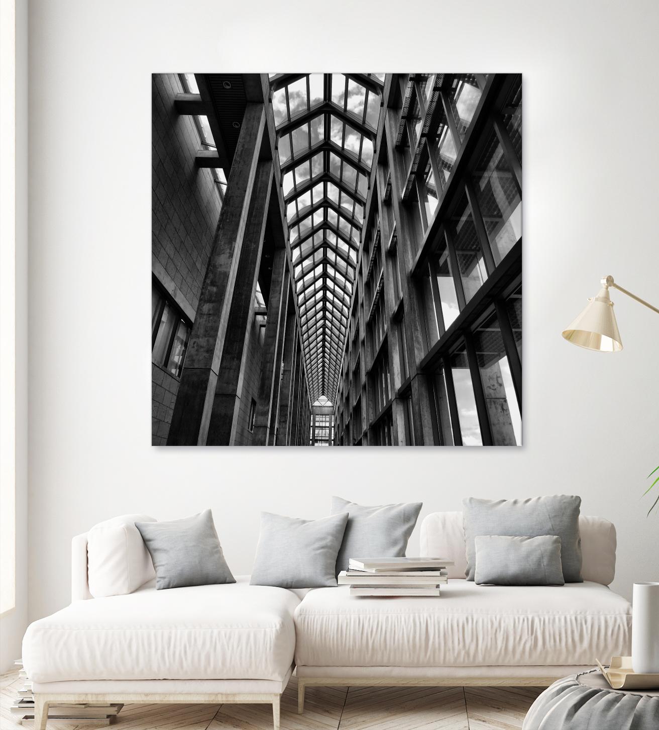 Rban Line V by Jean-François Dupuis on GIANT ART - black city scene