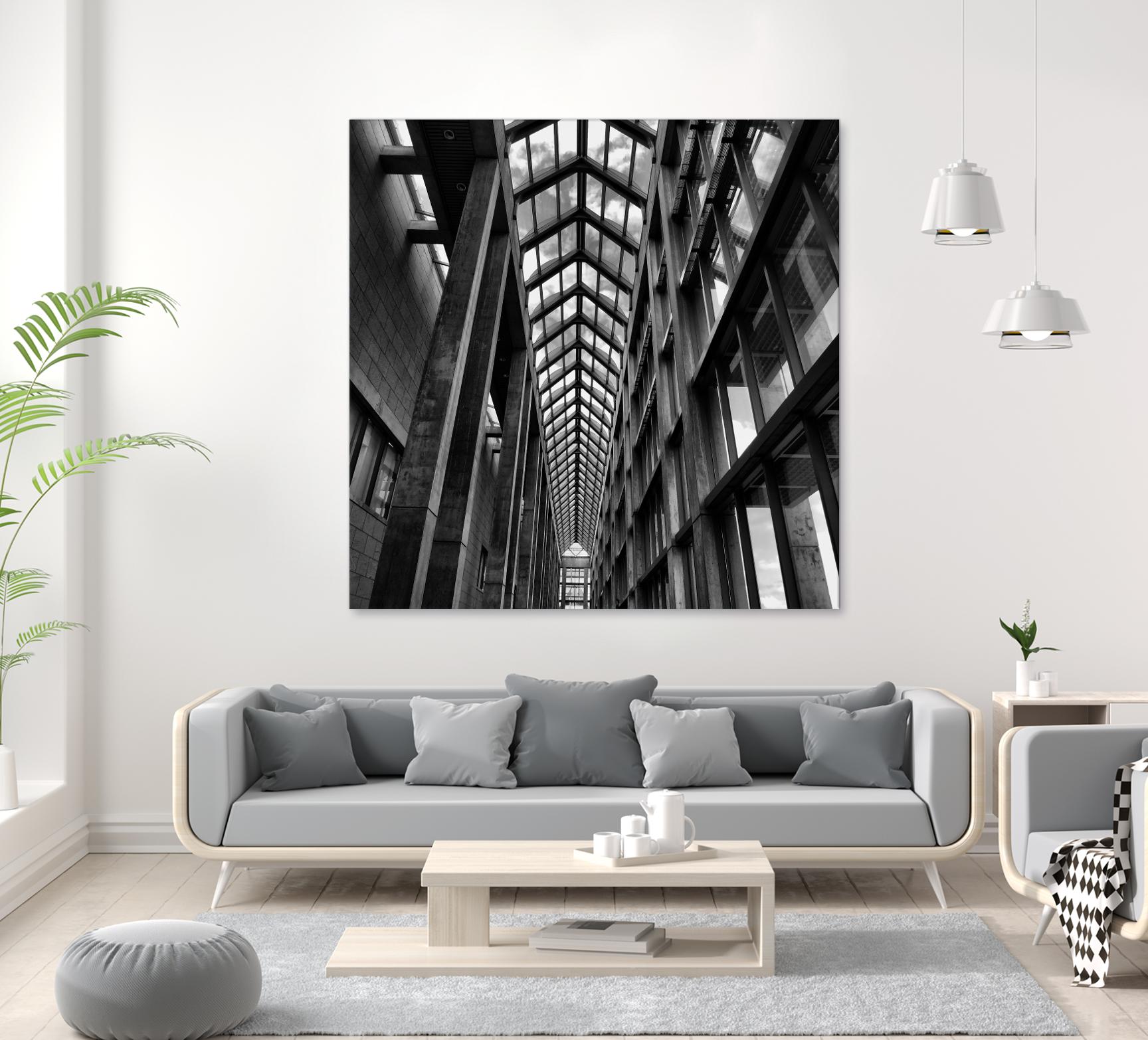 Rban Line V by Jean-François Dupuis on GIANT ART - black city scene