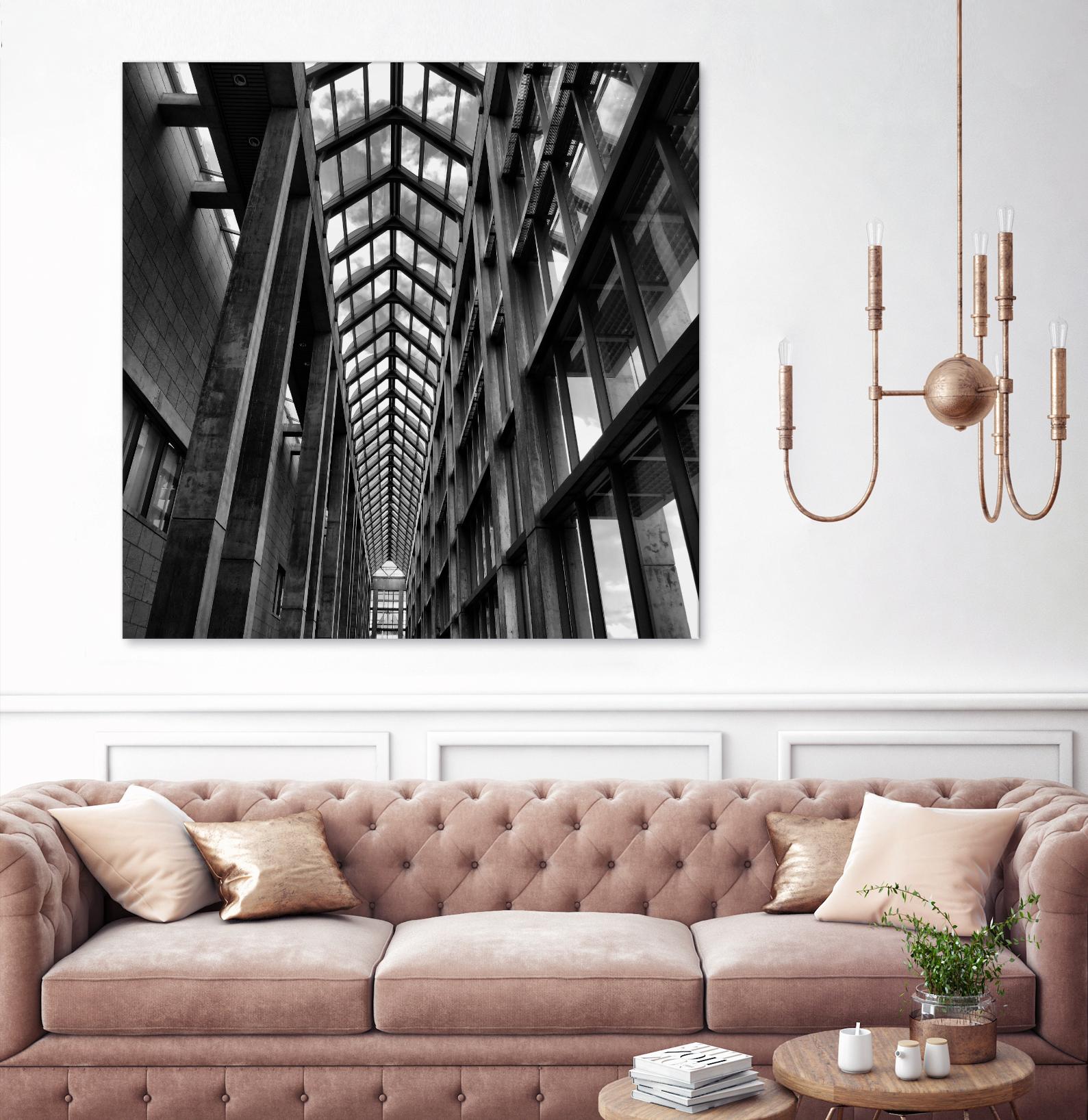 Rban Line V by Jean-François Dupuis on GIANT ART - black city scene