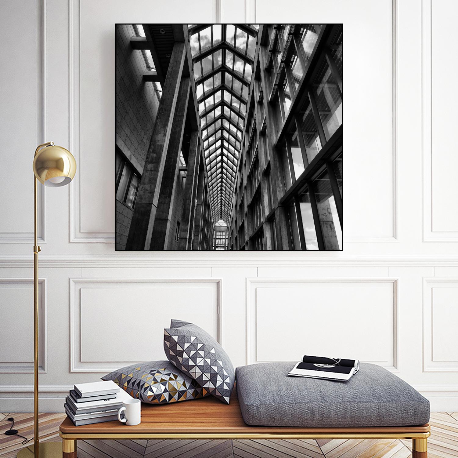 Rban Line V by Jean-François Dupuis on GIANT ART - black city scene