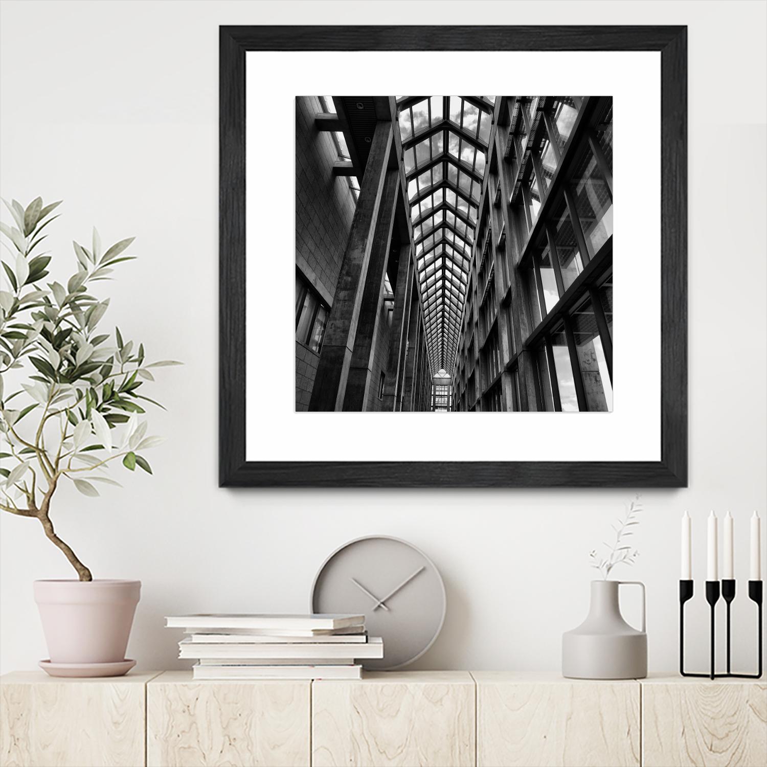 Rban Line V by Jean-François Dupuis on GIANT ART - black city scene