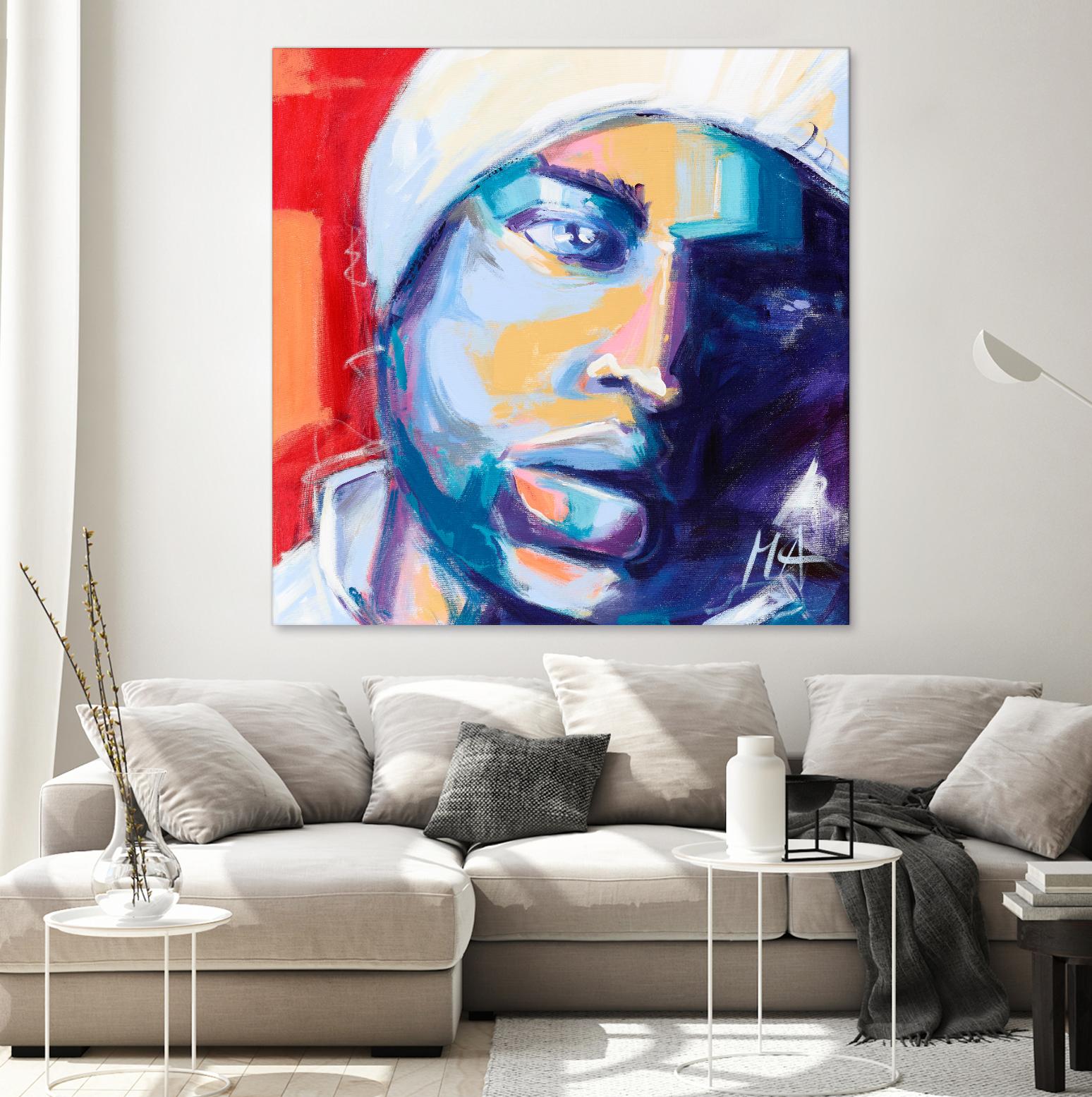 Regard Urbain by Marc Archambault on GIANT ART - blue men and women