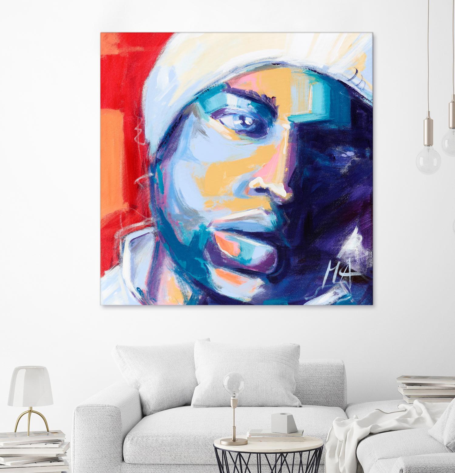 Regard Urbain by Marc Archambault on GIANT ART - blue men and women