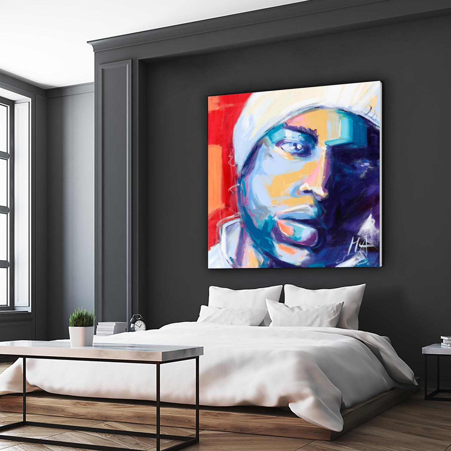 Regard Urbain by Marc Archambault on GIANT ART - blue men and women